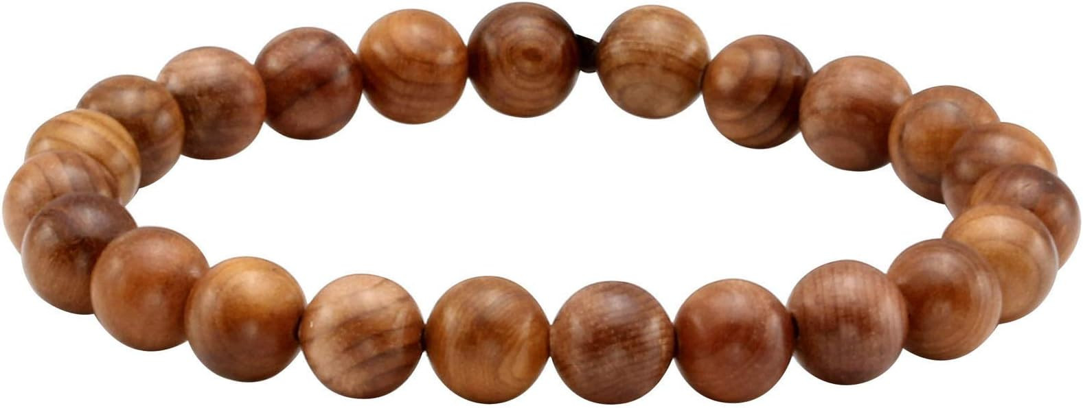 MILAKOO Jewelry Mens Womens Wood Beaded Stretch Bracelet - 8mm | Amazon (US)