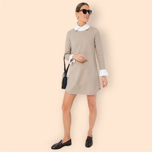 Tuckernuck Sandwhisp Dakota Tan Collared Dress| Size S | Poshmark