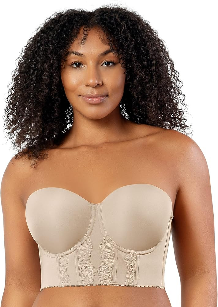 PARFAIT Elissa P50116 Women's Full Bust and Full Figure Strapless Longline Bra | Amazon (US)