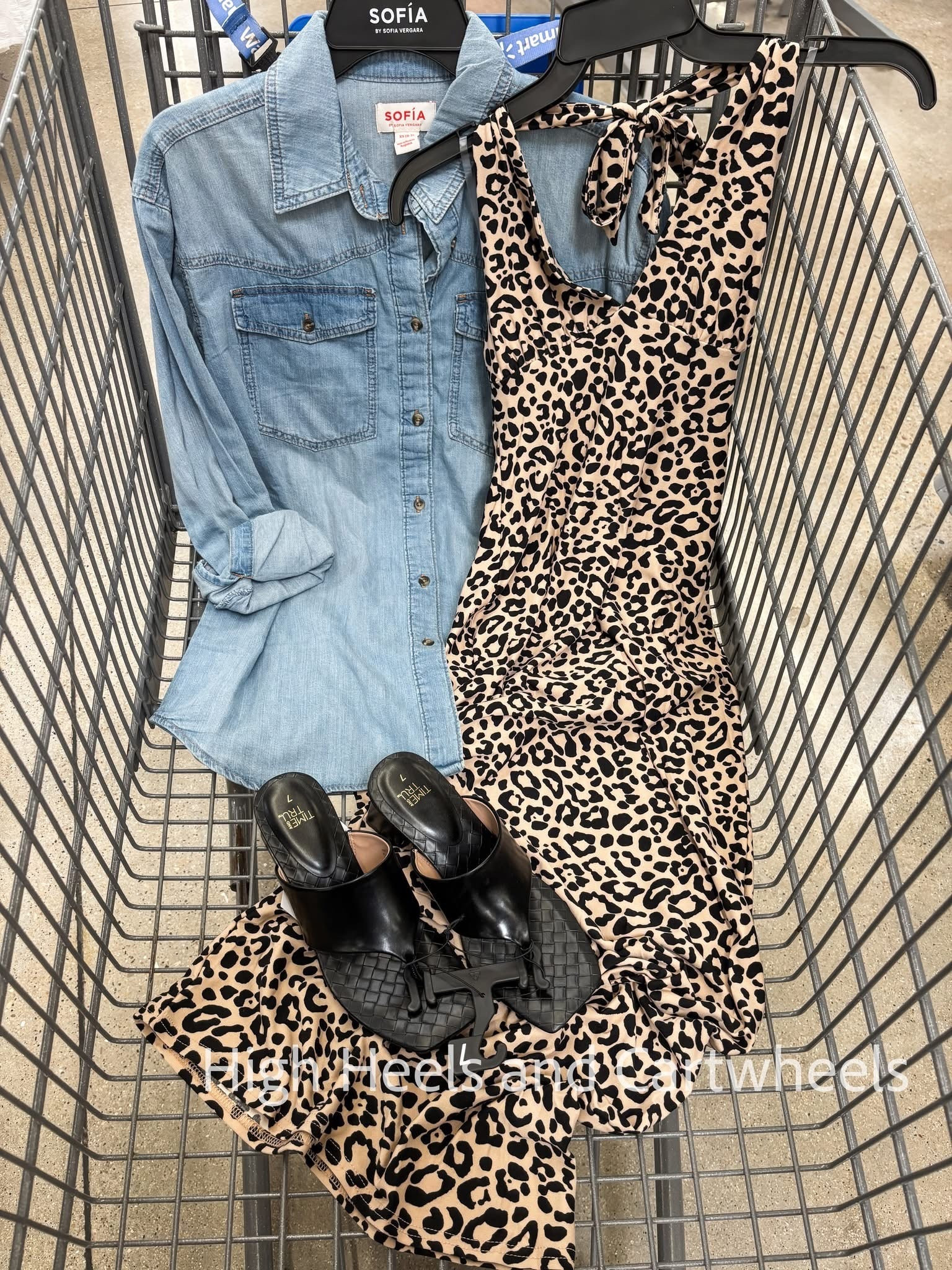 Halters are back, we’re seeing them everywhere! Love this look with the denim top, too!