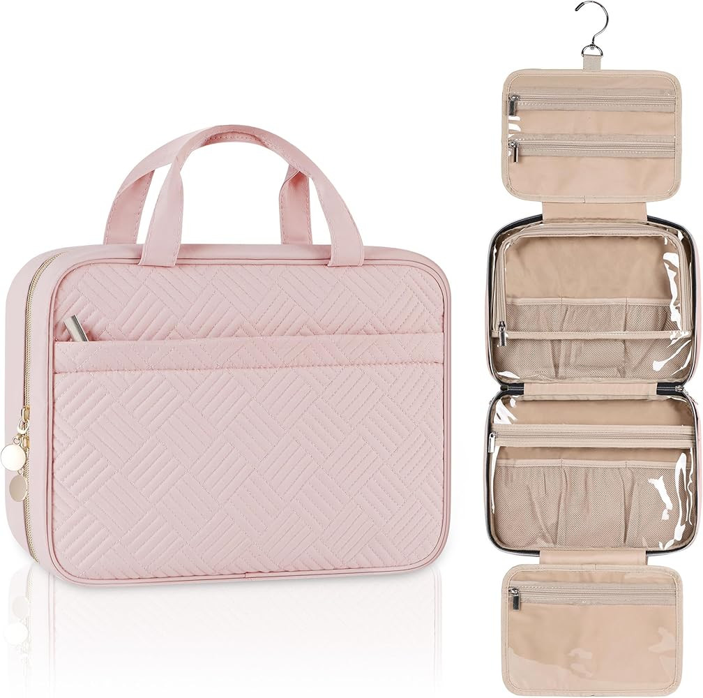 BAGSVIEWER Travel Toiletry Bag for Women, Water-Resistant Makeup Cosmetic Bag, Hanging Travel Org... | Amazon (US)