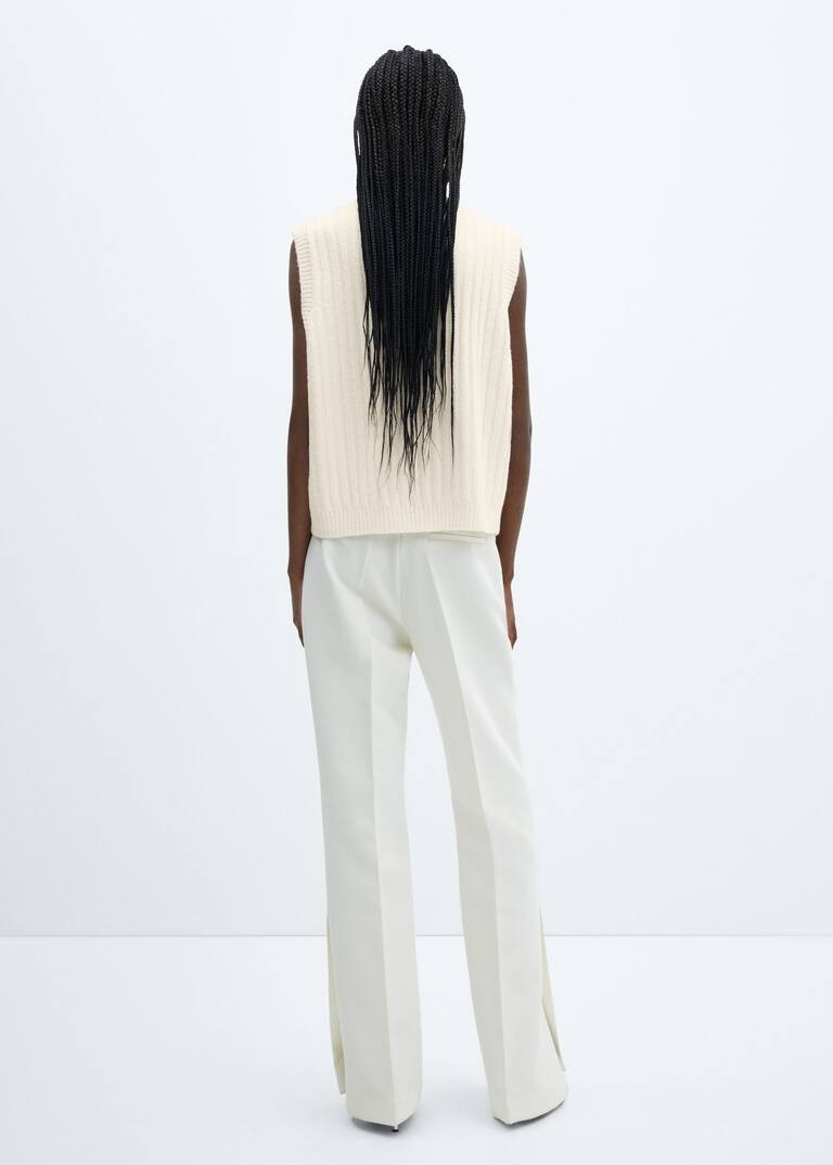 Ribbed turtleneck vest | MANGO (US)