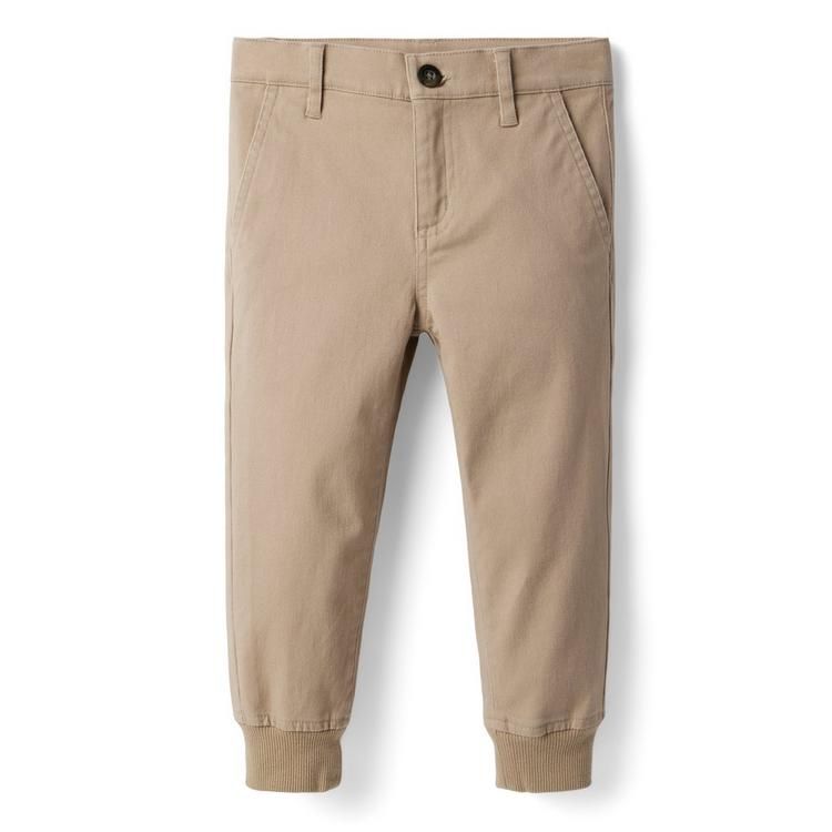 Stretch Twill Ribbed Cuff Jogger | Janie and Jack