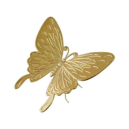 Pasiir Gold Butterfly Figurine Home Decor, Solid Metal Butterfly Centerpiece Decoration, Mini Insect Ornament Animal Desk Figurines for Home Office Desktop | Amazon (US)