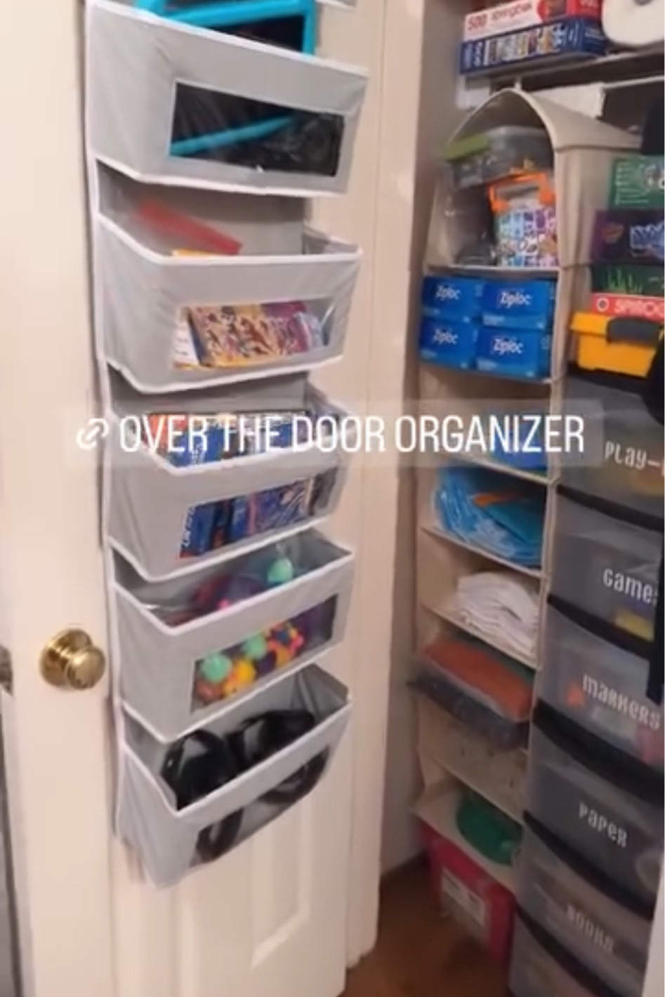 Over the door organizer  