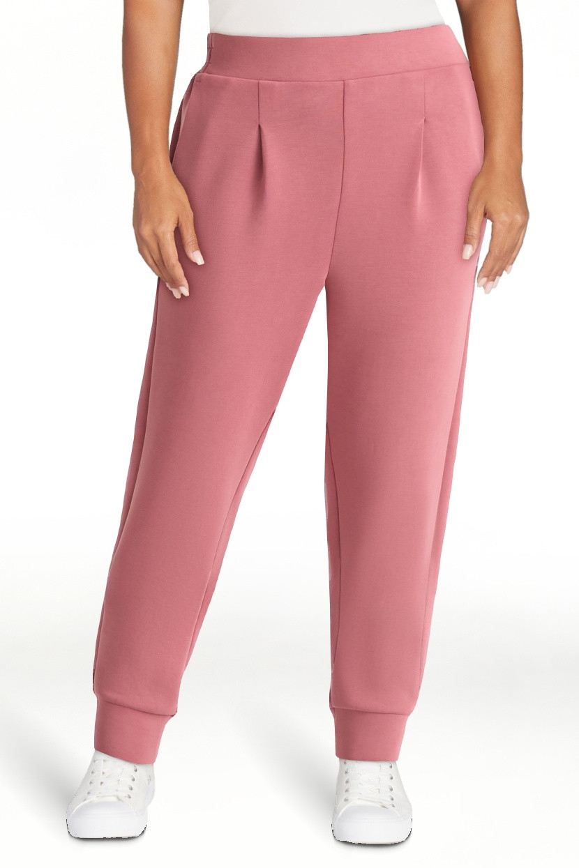 Avia Women's Scuba Knit Pleat Joggers with Pockets, Size XS-XXXL | Walmart (US)