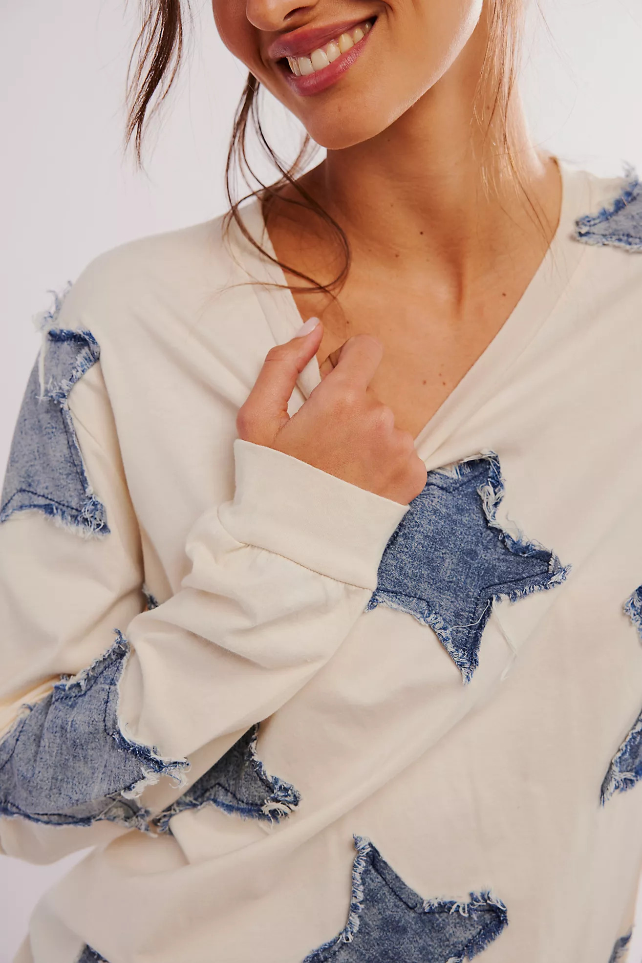 OneTeaspoon Denim Star BF Long-Sleeve | Free People (Global - UK&FR Excluded)
