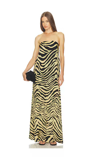 Sloan Silk Dress in Zebra Print | Revolve Clothing (Global)