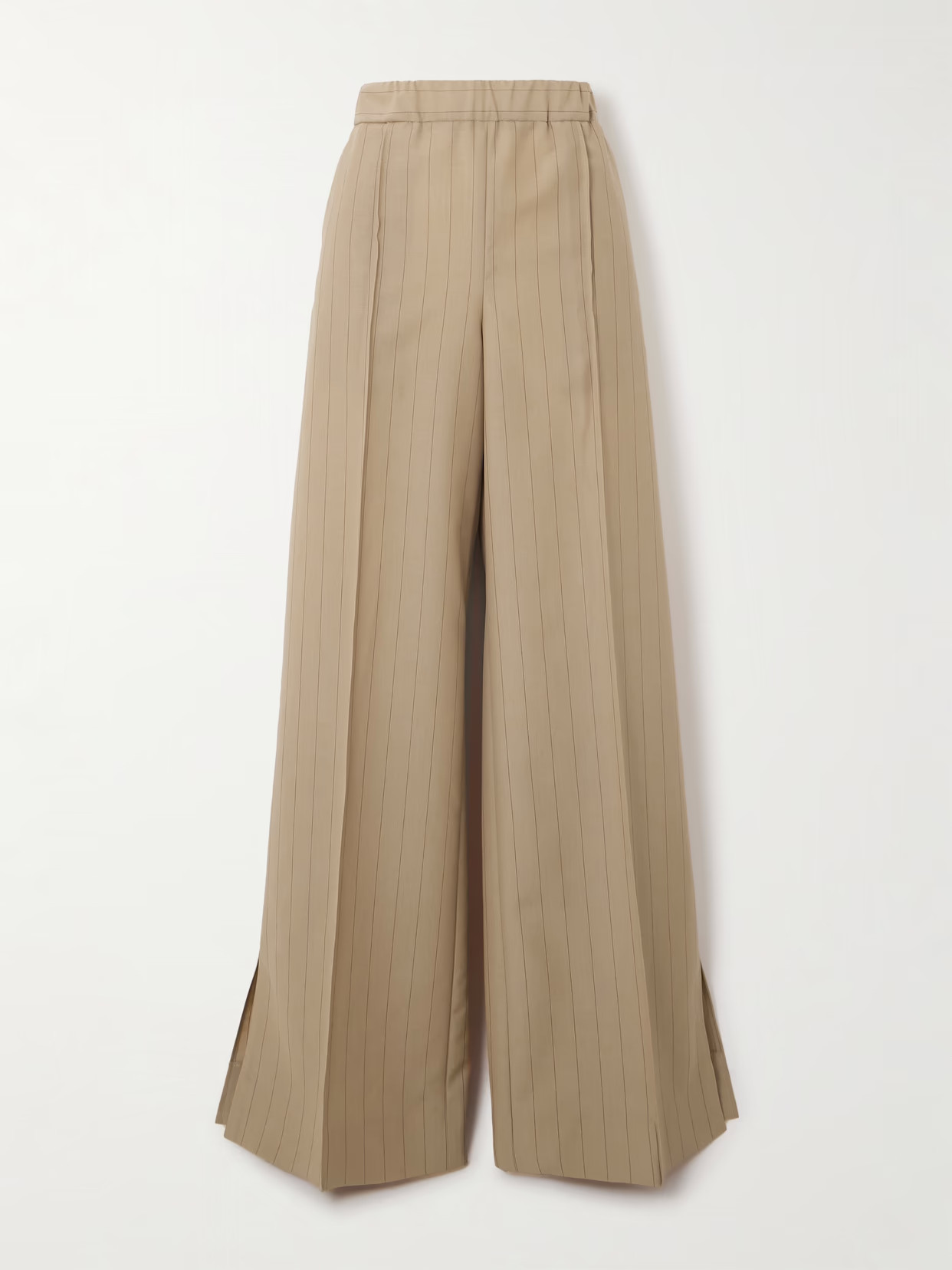 Jil Sander - Pinstriped Wool And Mohair-blend Straight-leg Pants - Neutrals | NET-A-PORTER (US)