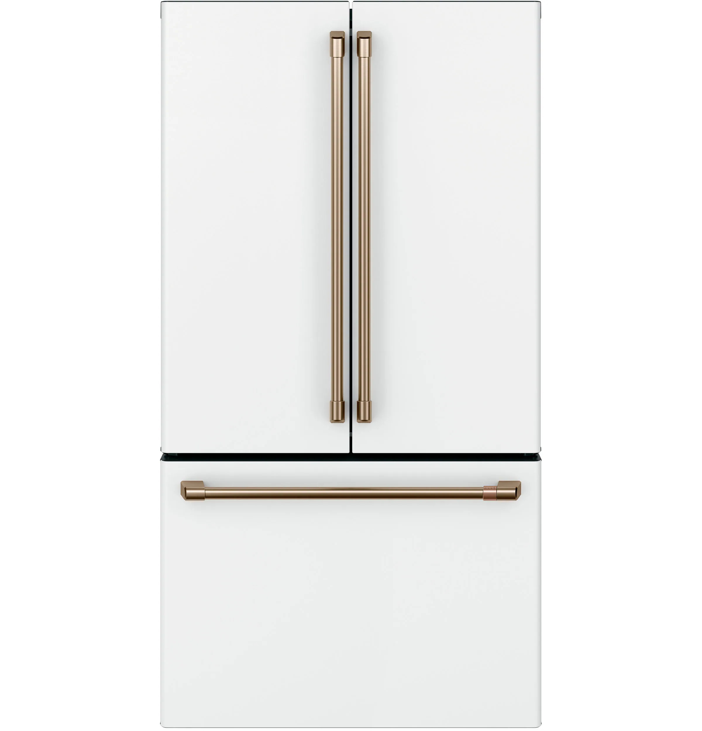 Cafe Counter-depth 23.1-cu ft Smart French Door Refrigerator with Ice Maker (Matte White) ENERGY STAR | CWE23SP4MW2 | Lowe's