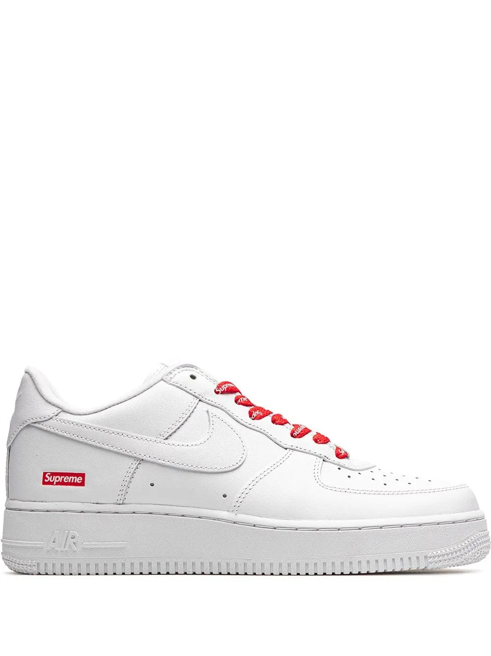 Nike x Supreme Air Force 1 Low "Mini Box Logo White" Sneakers | White | FARFETCH | Farfetch Global