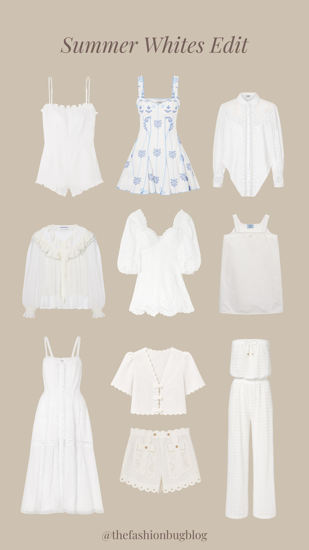summer whites, white dresses, white tops, white blouse, white romper, white shorts, white trousers, mini dress, midi dress, lace details, broderie anglaise, embroidered dress, scallop hem, ruffle blouse, puff sleeves, feminine style, romantic dressing, soft summer style, neutral aesthetic, chic summer outfits, resort wear, holiday outfits, effortless style, elevated basics, capsule wardrobe, white outfit inspo, summer wardrobe, classic femininity, clean girl aesthetic, tonal dressing 

 #LTKsummer #LTKeurope #LTKtravel