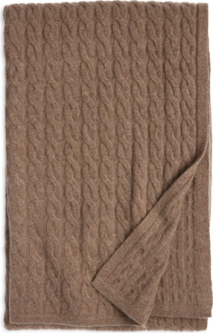Cable Cashmere Throw Blanket | Nordstrom