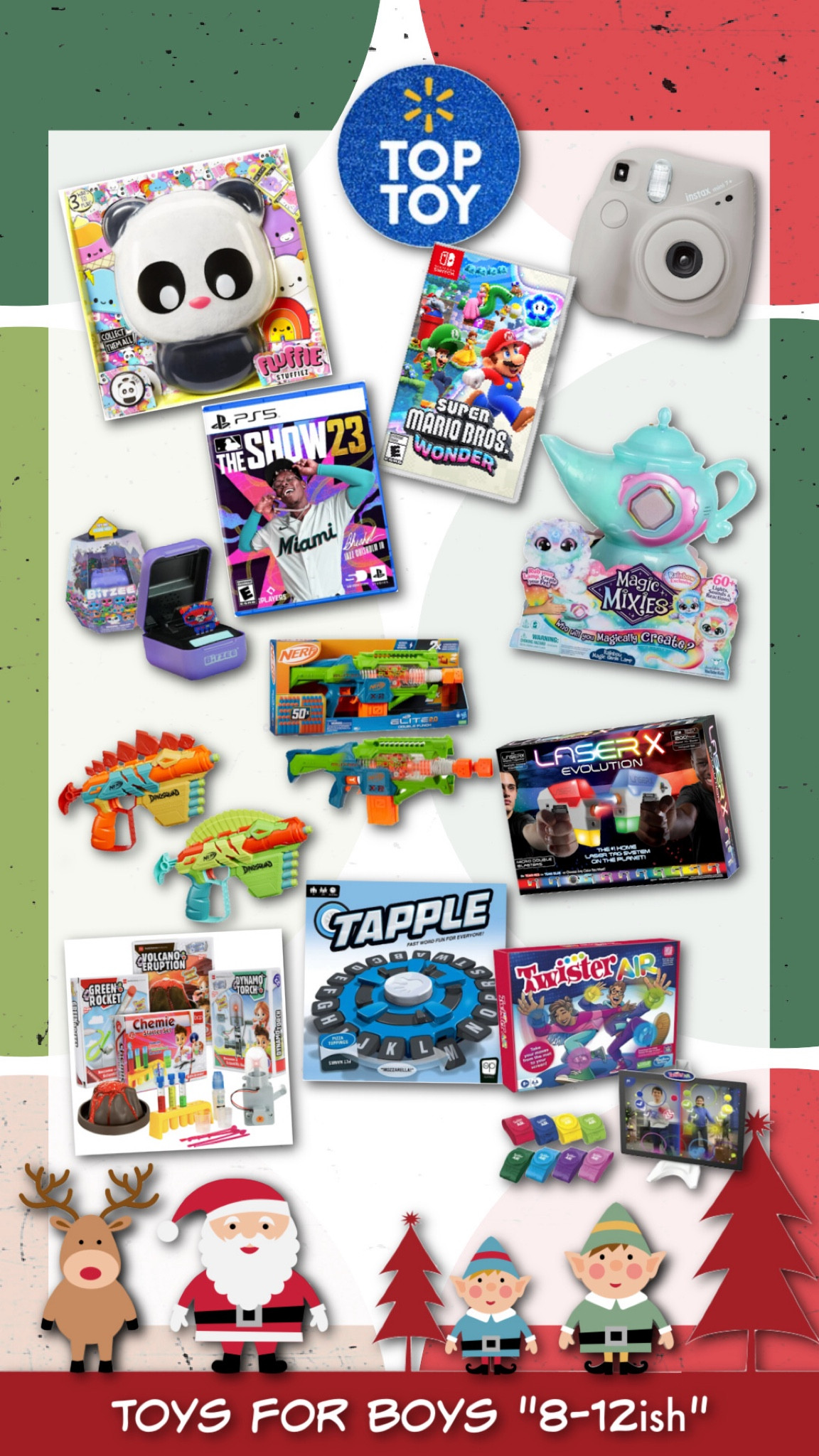 Anyone else look forward to gift shopping🤩…? No😰? Anyone🫣? I didn’t used to🤭! But since shopping early and beating the rush, I have to say- I KILL IT😎!!! *toot toot!* As the self proclaimed coolest mom of the year🏆, @walmart is my go to spot for the hottest toys🙌🏽! Especially for my boys who have quite peculiar taste in things😵‍💫! Who knows what’s cool these days anyway🤷🏻‍♀️?! Here are a few (ok ok, almost all😮‍💨) the gifts we’re getting for our boys this year! #walmartpartner 

#LTKHolidaySale #LTKHoliday #LTKGiftGuide