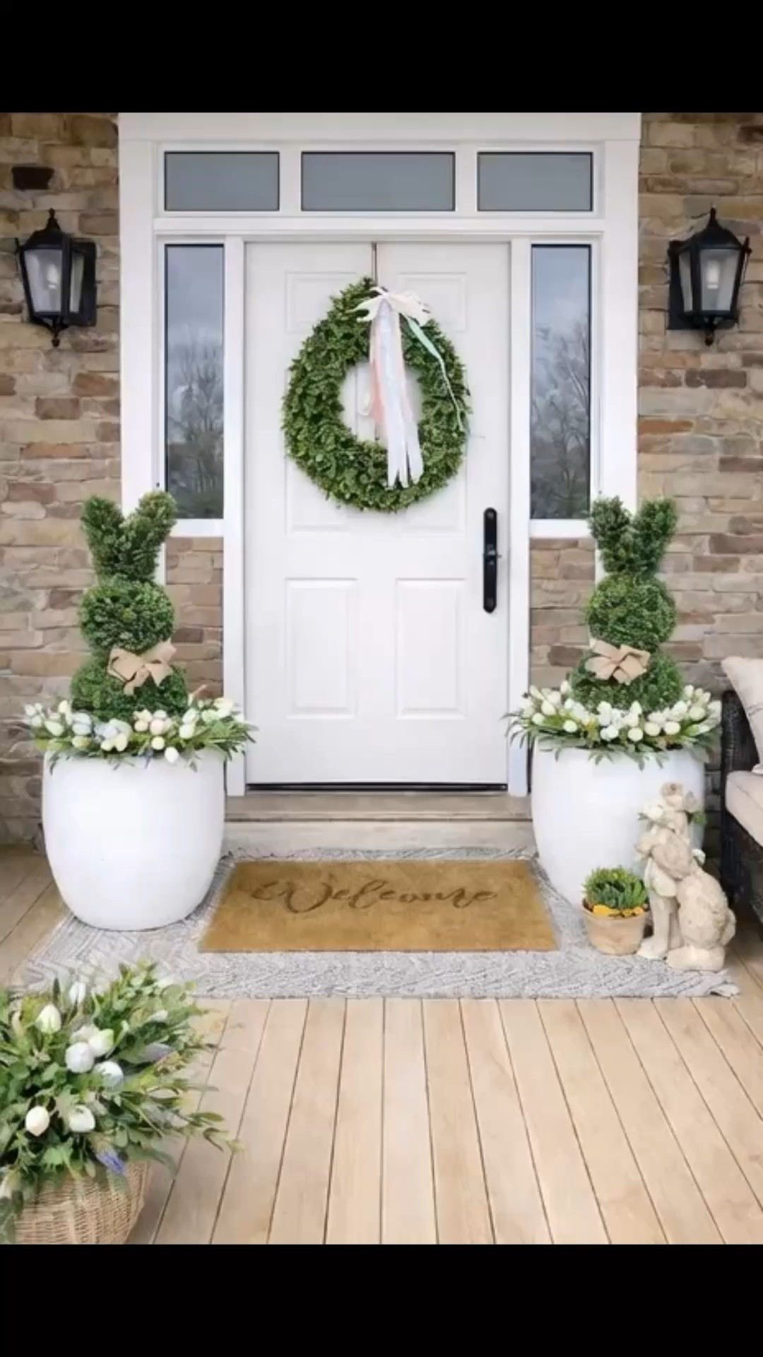 Spring Front Porch Decor with Faux Topiaries 🌿🐰 

Create a welcoming spring porch with neutral Easter decor, faux topiary planters, and soft seasonal accents. This front porch look features elegant greenery, light wood tones, and subtle Easter touches that feel elevated and timeless. Perfect for refreshing your entryway for spring, Easter, and beyond using easy Amazon finds. 

#springfrontporch #easterporchdecor #frontporchinspo #springhomedecor #easterdecorideas #neutralhomedecor #outdoorentryway #amazonhomefinds #seasonaldecor #porchstyling 

 