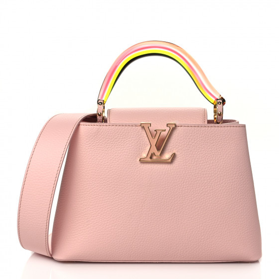 LOUIS VUITTON Taurillon Resin Murano Capucines BB Rose Jasmin | FASHIONPHILE (US)