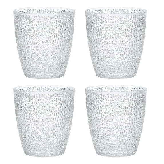 Uxcell 7oz Acrylic Drinking Glasses, 4 Pack Plastic Reusable Tumbler Drinkware for Home Outdoors,... | Walmart (US)