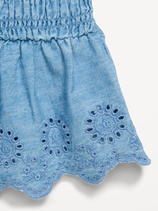 Sleeveless Smocked Peplum Top and Shorts Set for Baby | Old Navy (US)