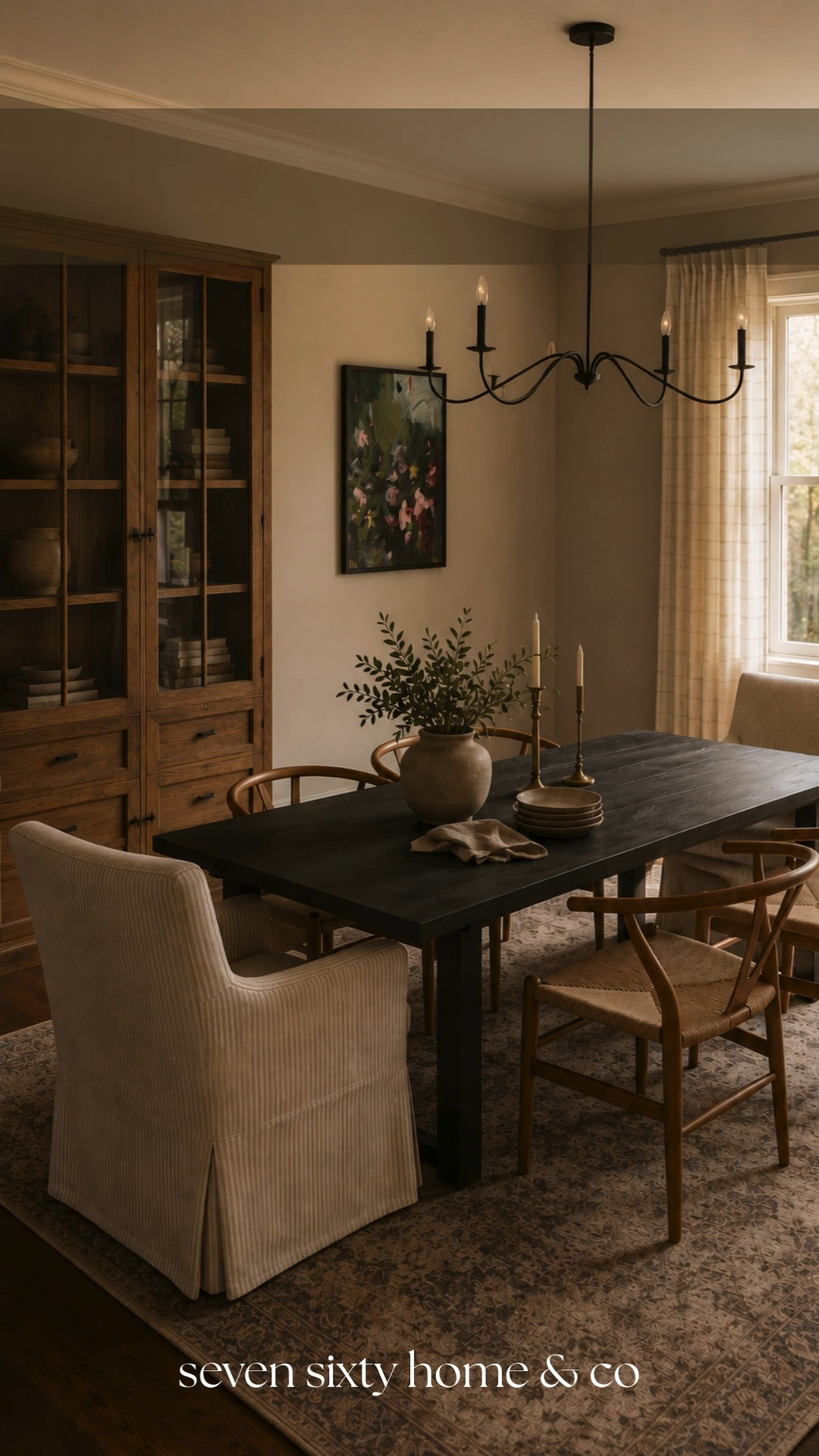 This dining room feels timeless and inviting with its rich wood tones, layered textures, soft lighting, and warm neutral palette. Spaces like this always remind me that the best dining rooms are the ones that encourage people to slow down, gather, and stay awhile.

warm dining room inspiration, cozy modern traditional decor, dark wood furniture, elegant neutral dining room, designer inspired interiors, layered cozy textures, warm gathered home, sophisticated dining space, timeless home decor, collected interior style, warm ambient lighting, traditional modern dining room, cozy entertaining aesthetic, vintage inspired decor, elevated dining room styling, warm neutral palette, heritage inspired interiors, luxury dining room ideas, classic home inspiration, cozy elegant interiors 

 #LTKHome