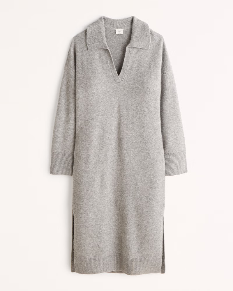 Women's Long-Sleeve Midi Sweater Dress | Women's Dresses & Jumpsuits | Abercrombie.com | Abercrombie & Fitch (US)