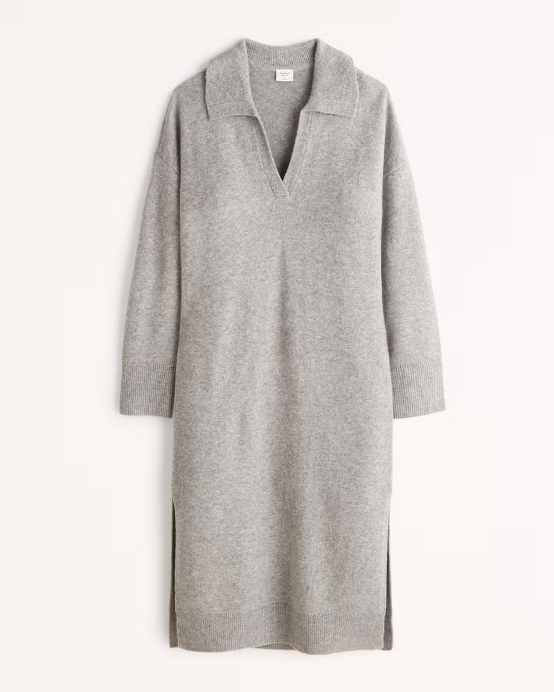 Long-Sleeve Midi Sweater Dress | Abercrombie & Fitch (US)