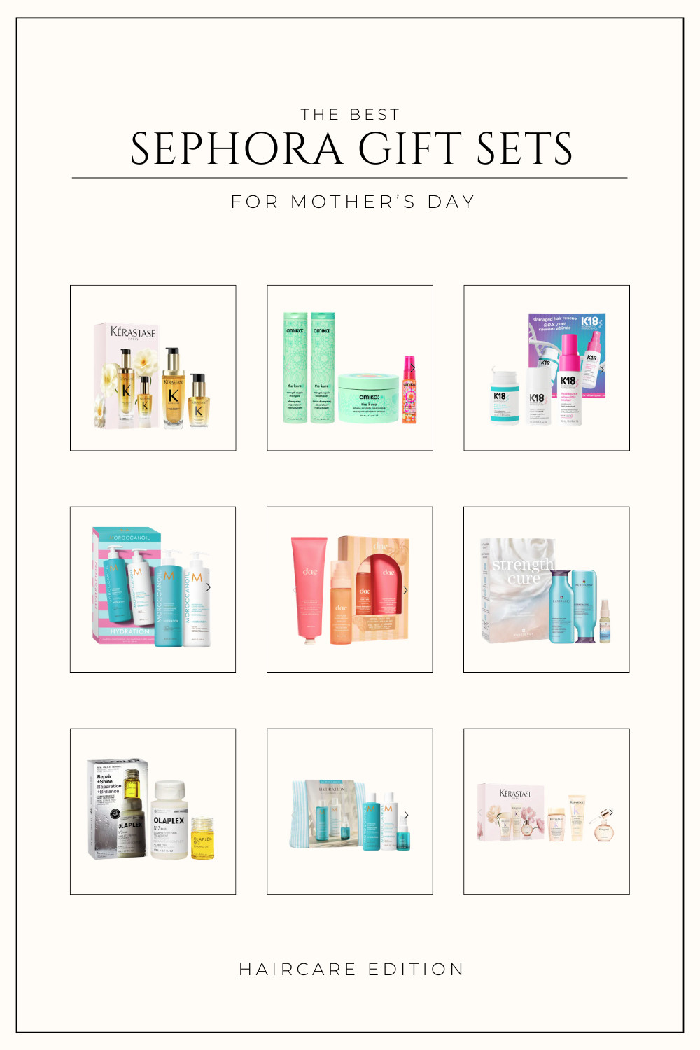 The best Sephora haircare gift sets for Mother’s Day featuring repair treatments, nourishing masks and everyday essentials for healthy, shiny hair at home. 

 #LTKcanada #LTKbeauty