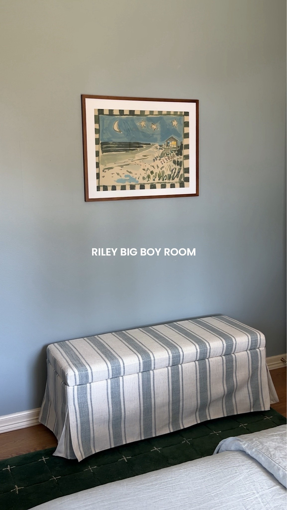 Riley’s big boy room links. Linen bedding color is mist! Perfect light pale blue with hints of grey queen size. Rug and toy bin are wayfair! 

#bigboysroom #boysroom #bluepaint #amazon #golfroom #bresheppard #quince #linenbedding

#LTKHome
