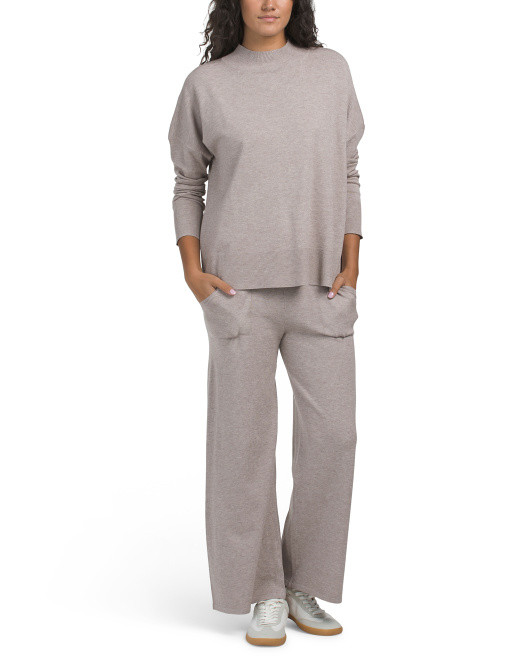 Mock Neck Sweater And Pants Set | TJ Maxx