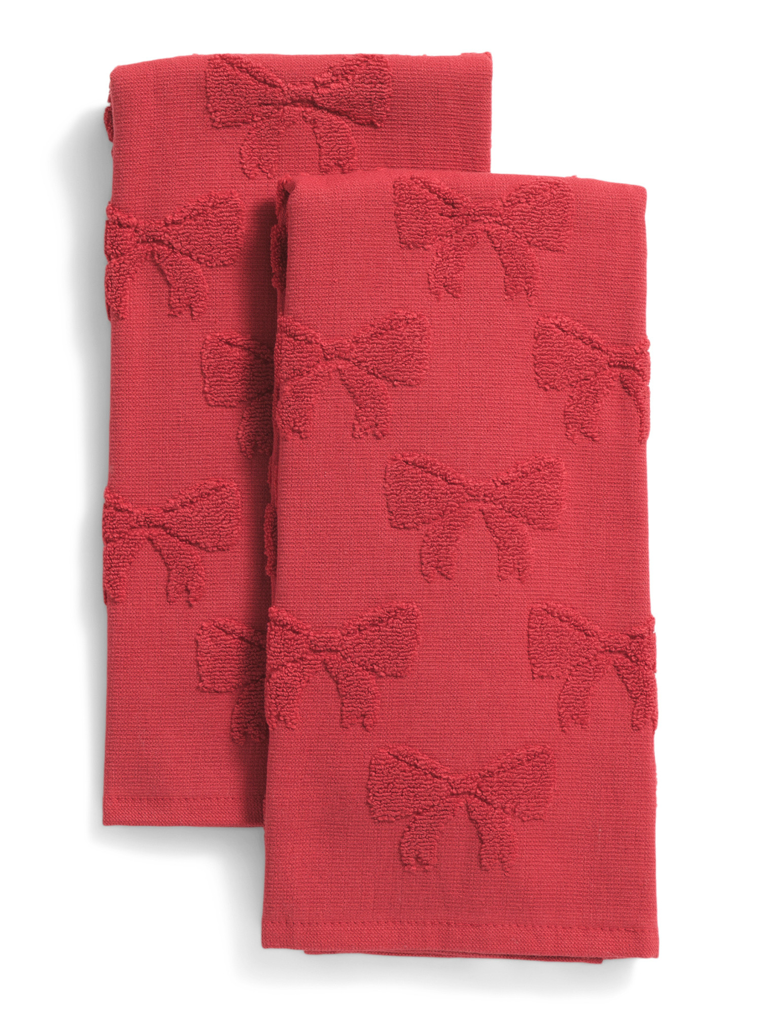 2pk Dyed Bows Kitchen Towels | TJ Maxx
