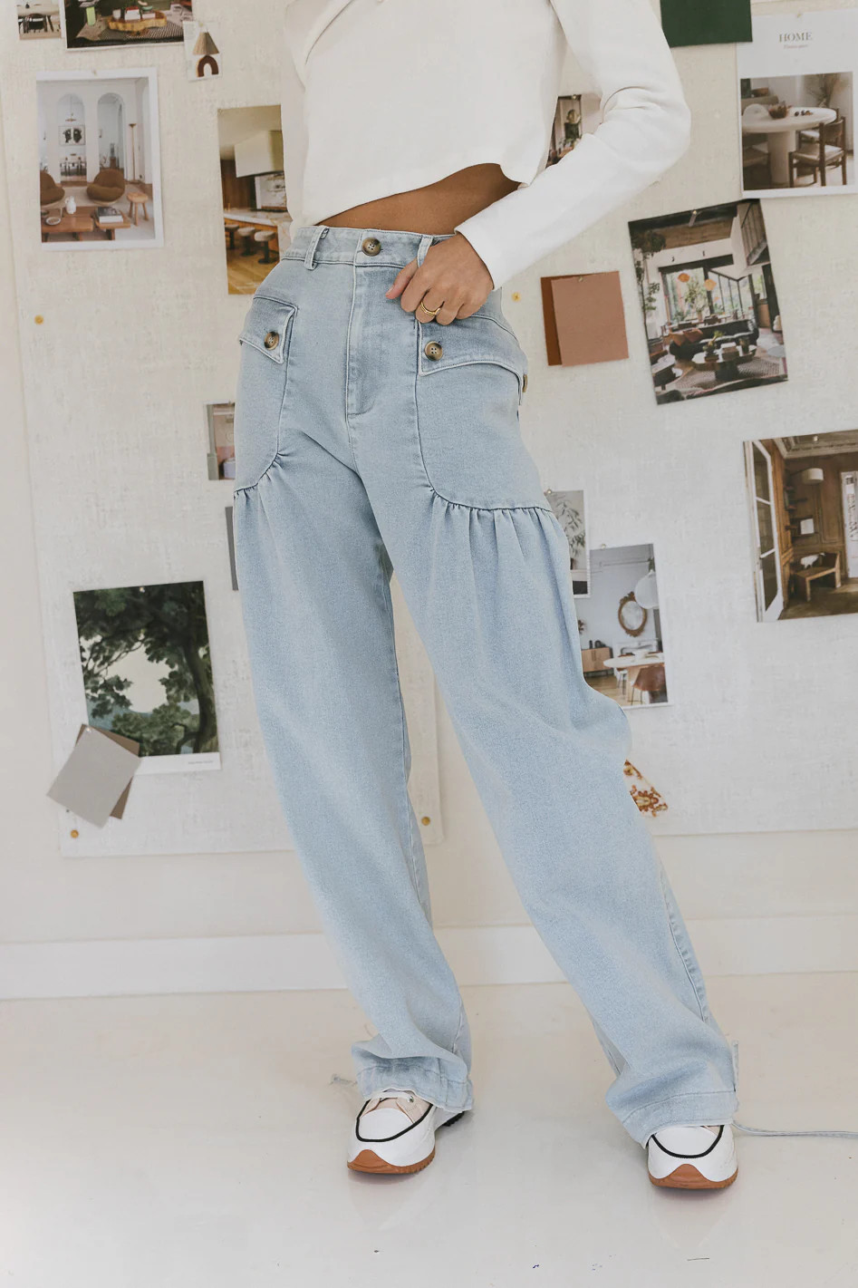 Adalynn Pants in Light Wash | Böhme US