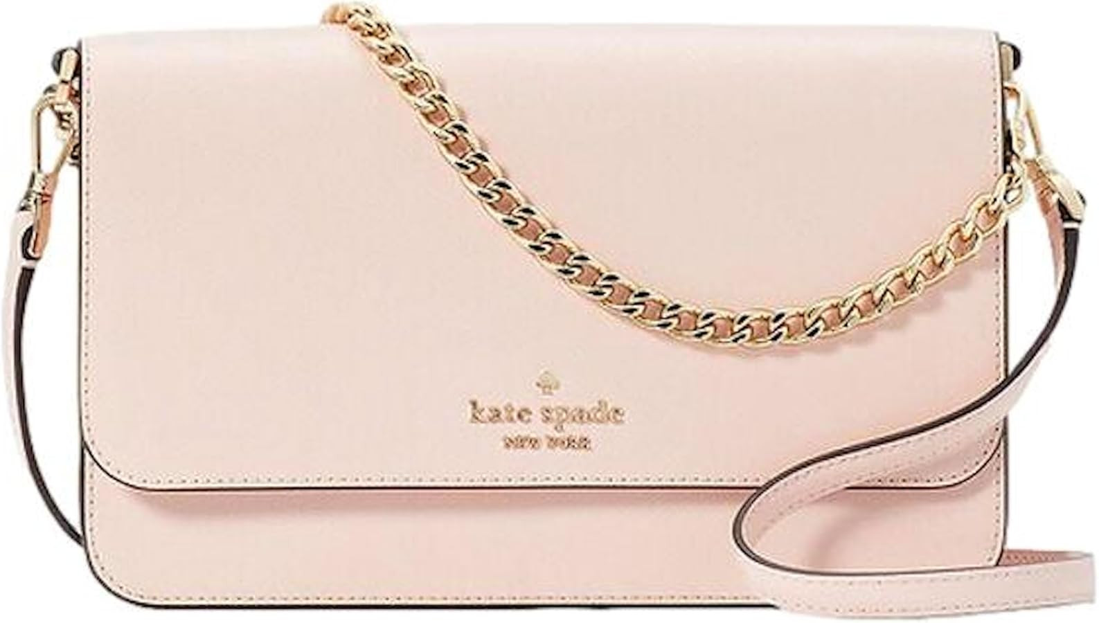 Kate Spade New York Women's Madison Saffiano Leather Flap Crossbody Bag, Conch Pink | Amazon (US)