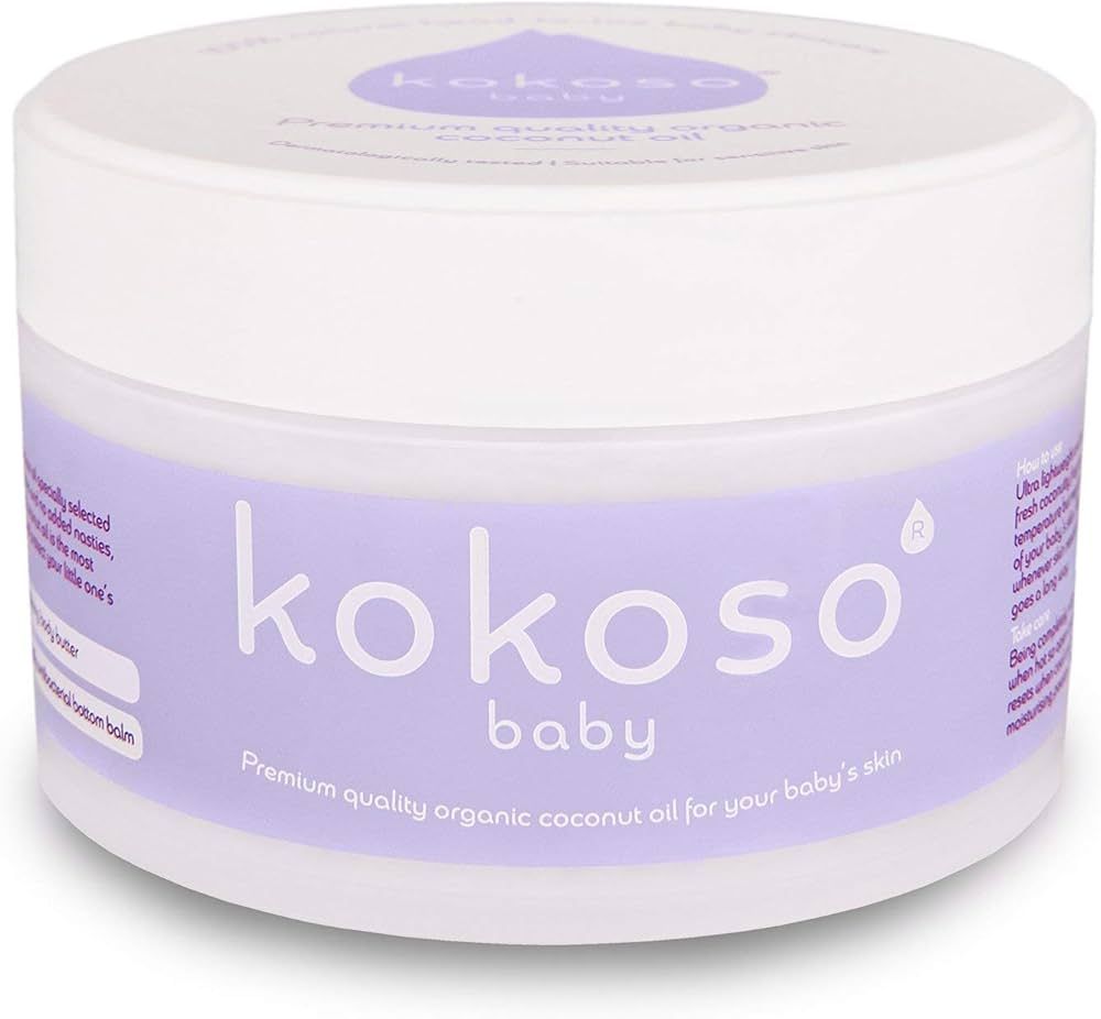 Kokoso Baby Organic Coconut Oil – Moisturising 100% Natural Baby Oil for Baby Massage, Dry, Sen... | Amazon (US)