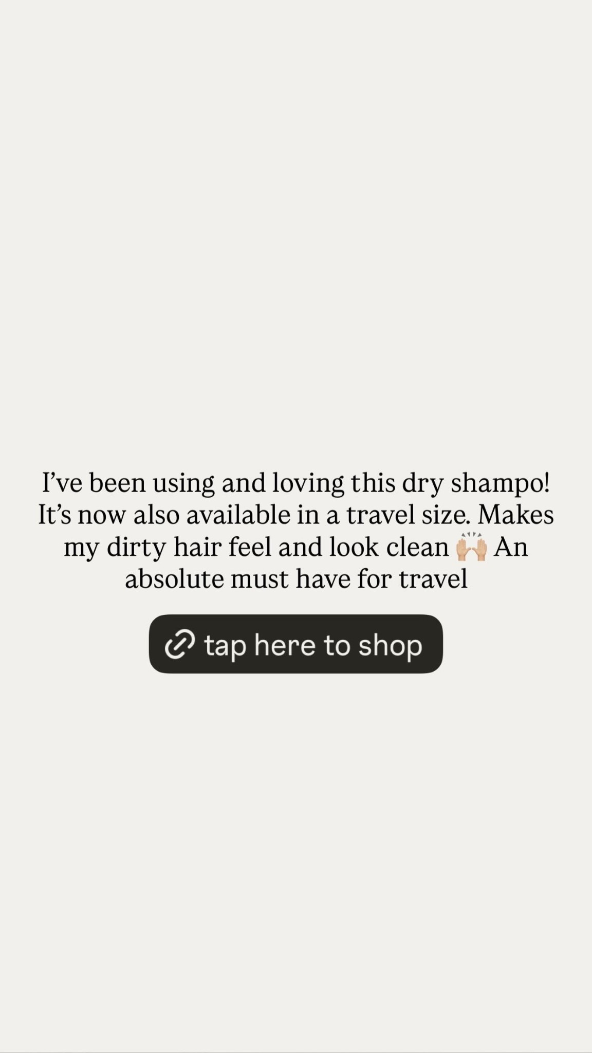 I've been using and loving this dry shampo!
It's now also available in a travel size. Makes my dirty hair feel and look clean🙌🏼 An absolute must have for travel

#LTKBeauty #LTKTravel #LTKselfcare