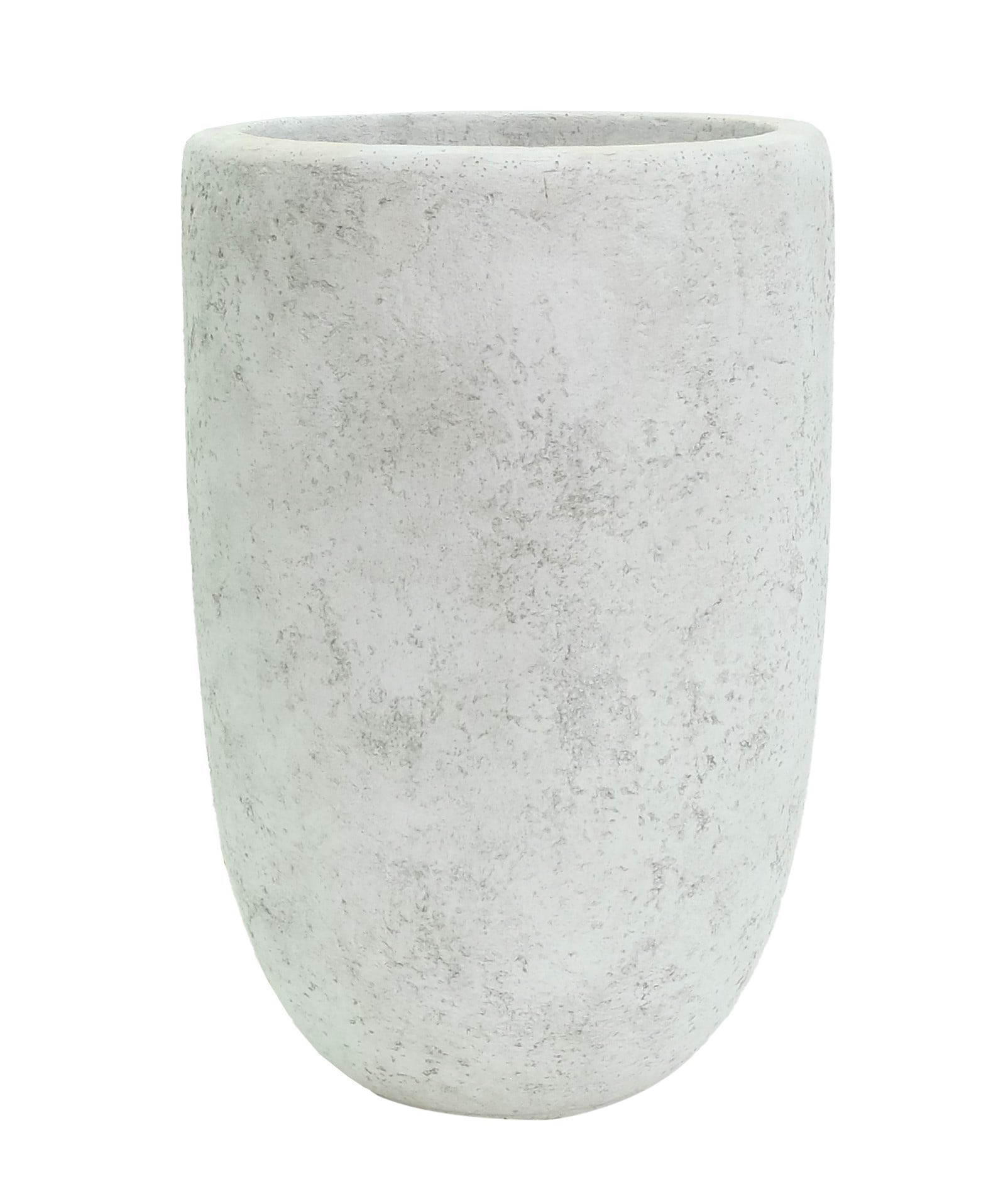 Origin 21 Round 9.75-in W x 17.75-in H White Mixed/Composite Contemporary/Modern Indoor/Outdoor Planter | PC9239 | Lowe's