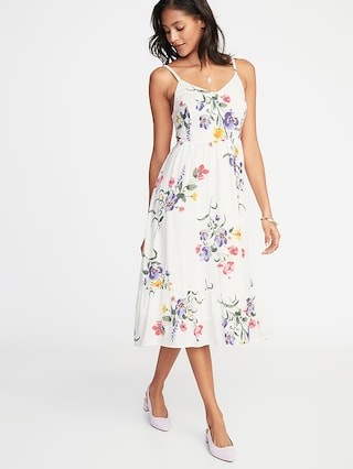 Fit & Flare Cami Midi for Women | Old Navy US