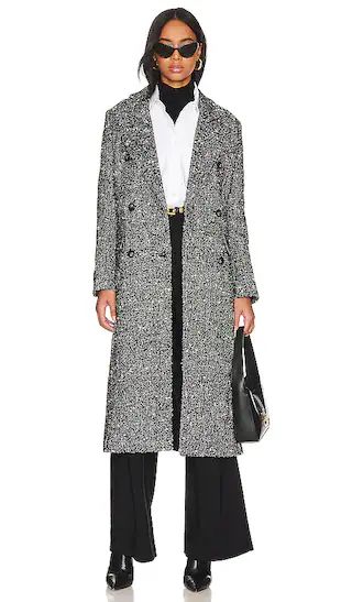 Morana Coat in Black Bucle | Revolve Clothing (Global)