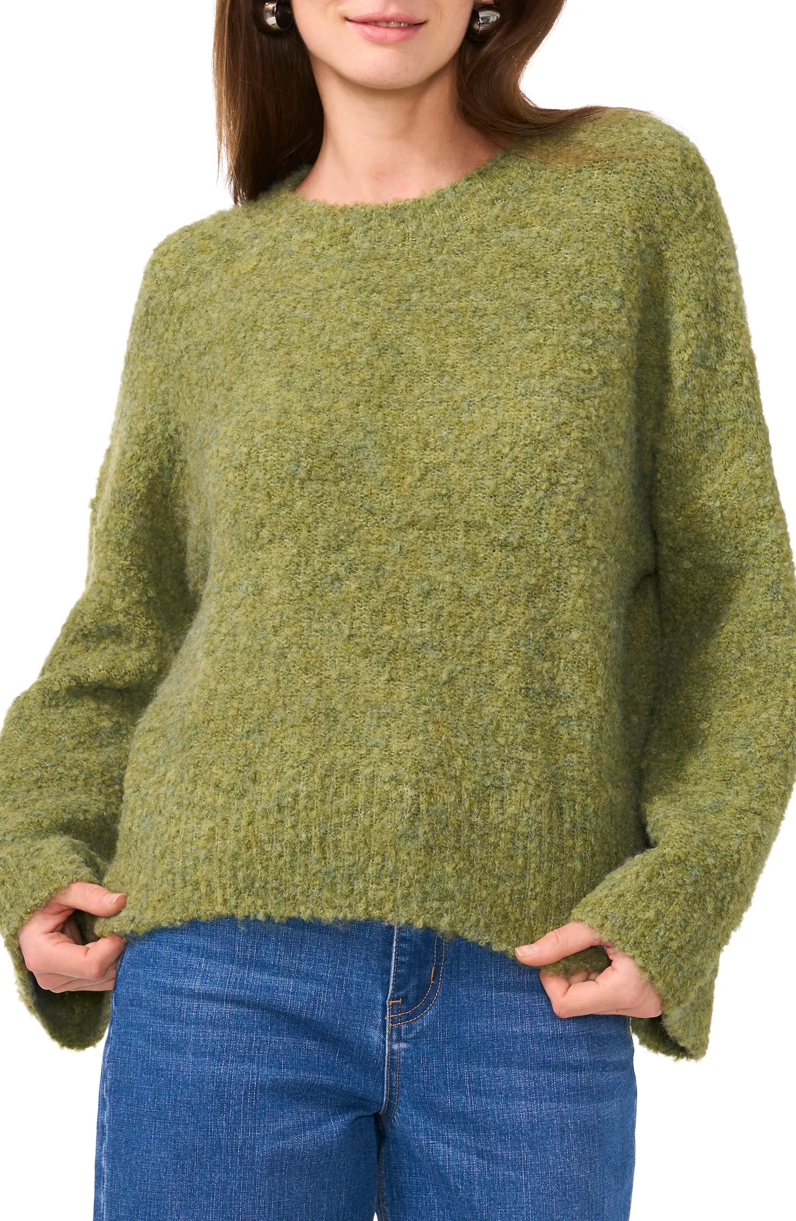 Crewneck Flare Sleeve Sweater | Nordstrom Rack