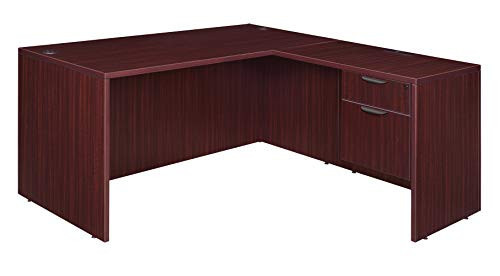 Regency Legacy 66 x 77 in. L Desk with Single Pedestal Drawer Unit- Mahogany | Amazon (US)