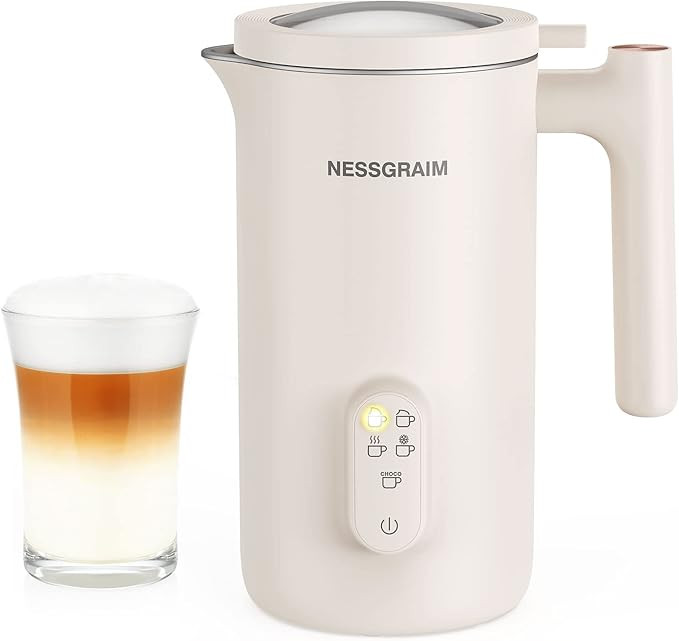 NESSGRAIM Milk Frother, 5-in-1 Touch Control Milk Frother and Steamer, 17oz Extra-large Electric ... | Amazon (US)