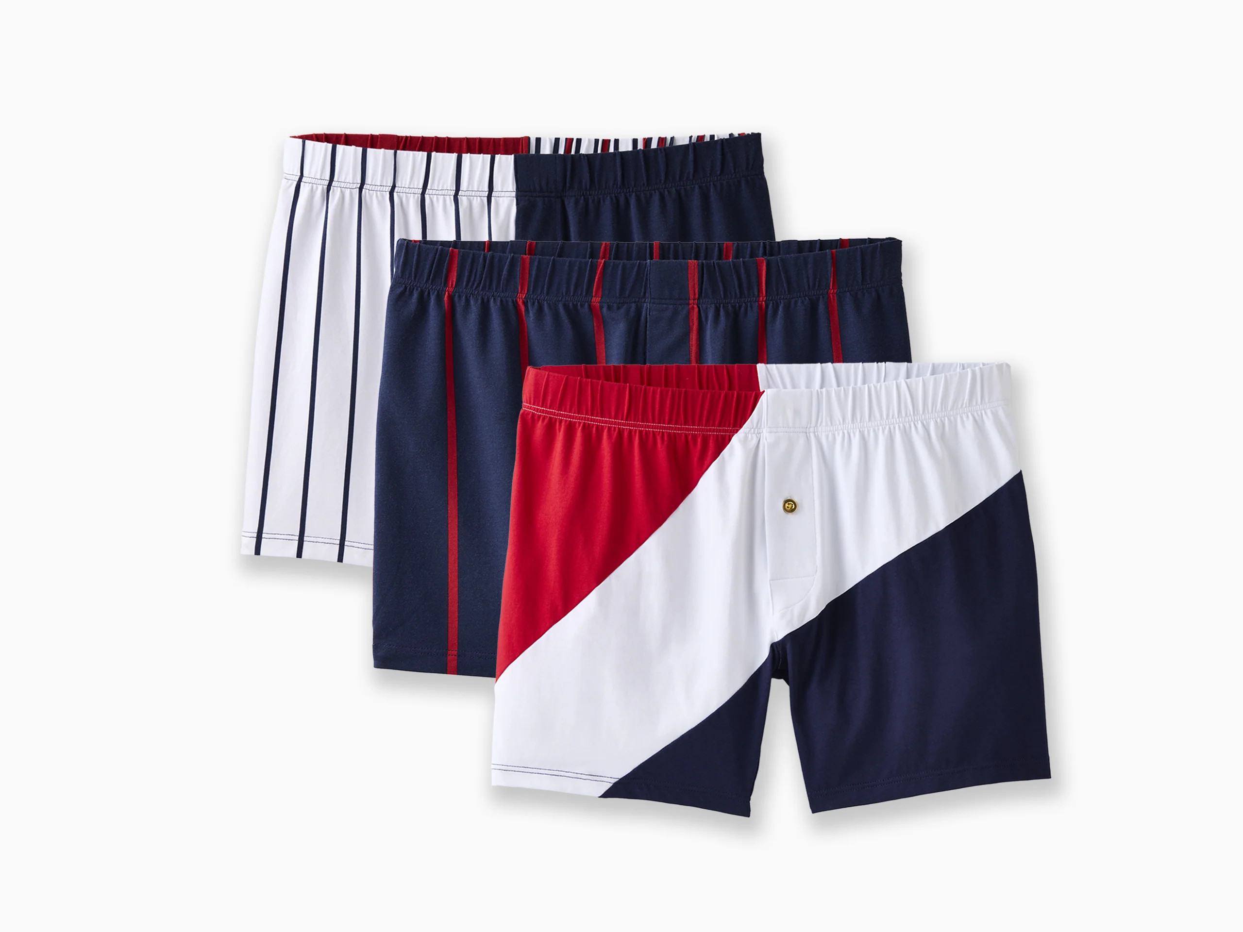 Slim Fit Boxers ~ The Navies 3 Pack – Nice Laundry | Nice Laundry