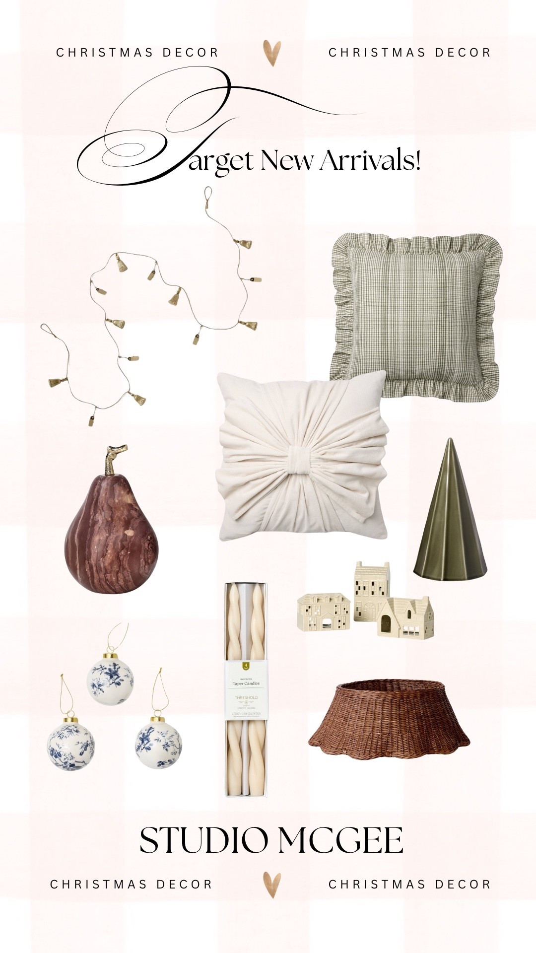 Target x studio McGee new arrivals! Christmas’s Decor pieces I’m loving from the collection! 

Everything will be available October 5th! But you can heart them and shop first thing!! 👏

#LTKStyleTip #LTKSeasonal #LTKSaleAlert