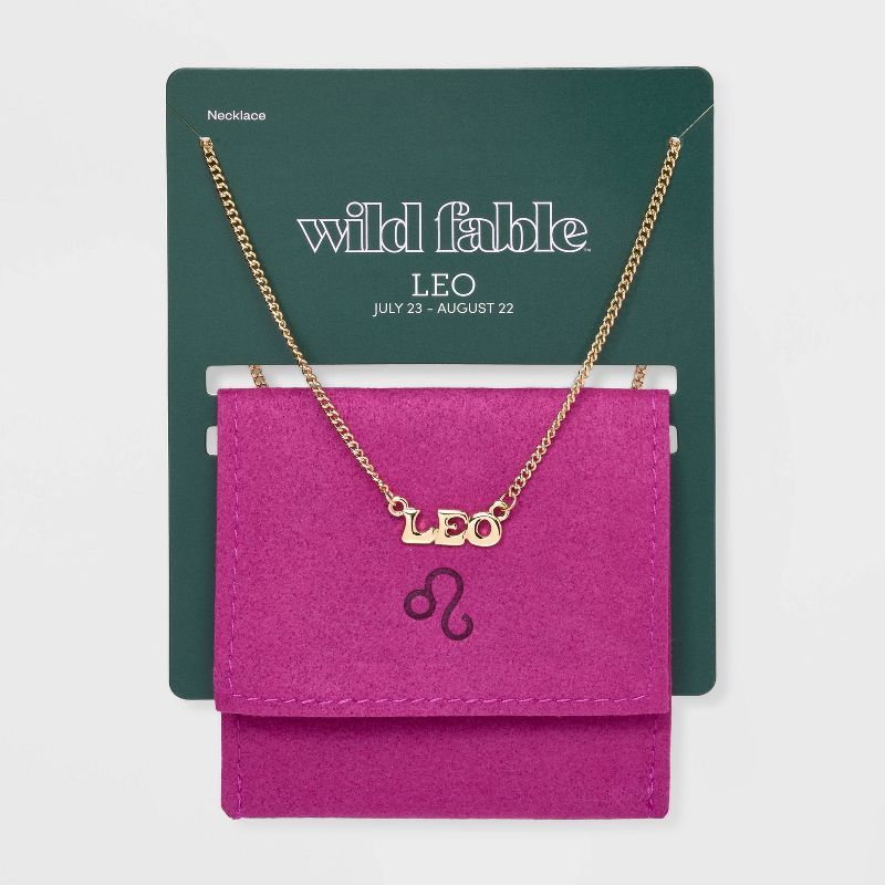 Zodiac Pendant Necklace - Wild Fable™ Gold | Target