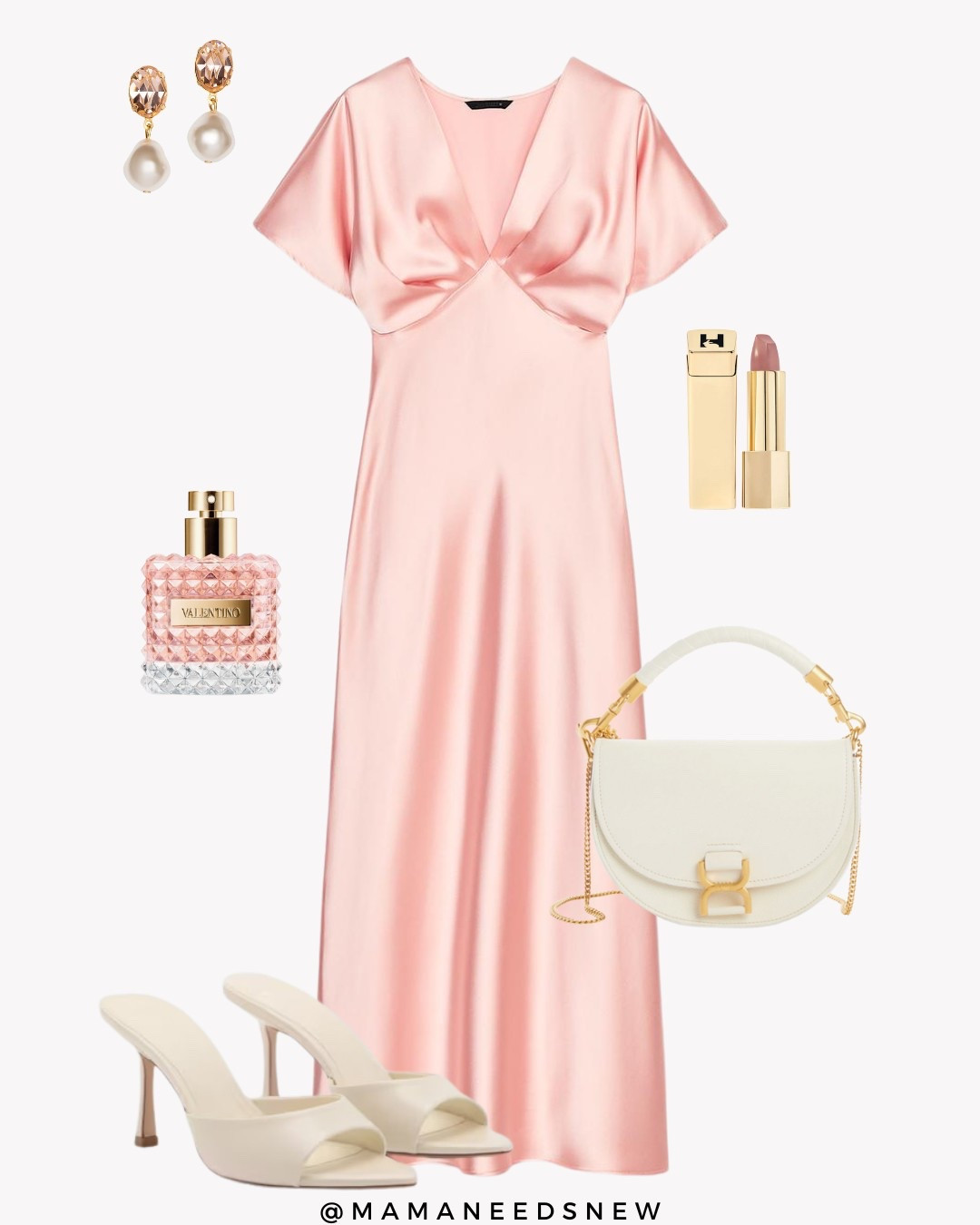 A spring / summer wedding guest dress with a white bag & heels 🤍🌸

#LTKSaleAlert #LTKItBag #LTKStyleTip