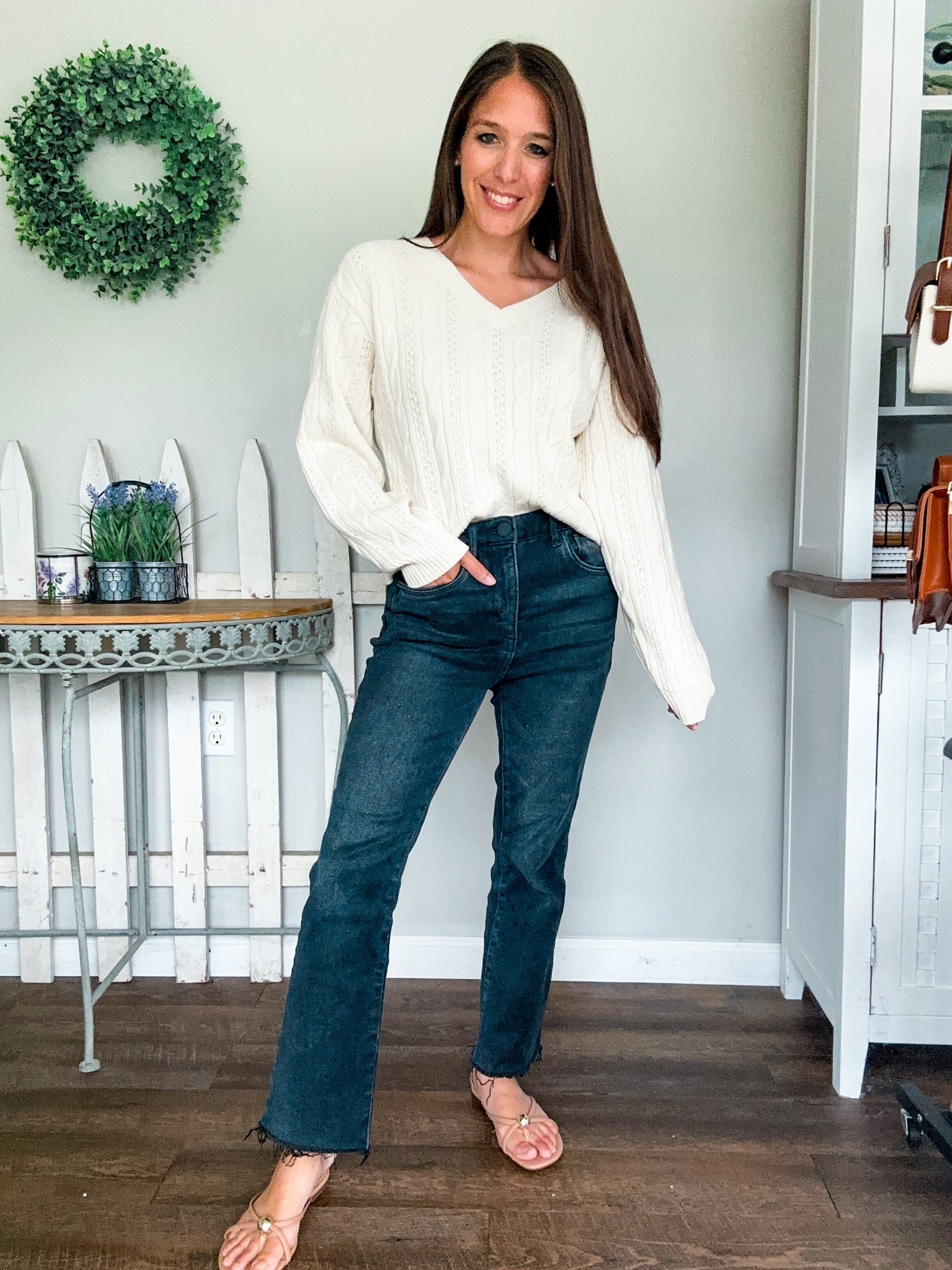 Nordstrom anniversary sale! Sweater XS 
Denim tts petite 

#LTKStyleTip #LTKSaleAlert #LTKFindsUnder100