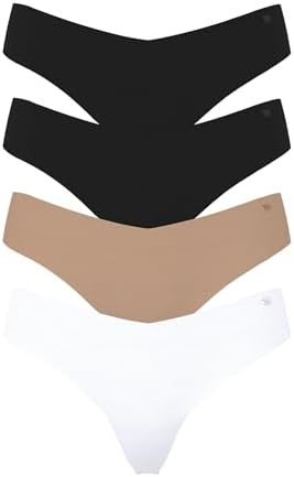 Victoria's Secret Women's No Show Thong Underwear, Panties for Women, Multi Pack (XS-XXL) | Amazon (US)
