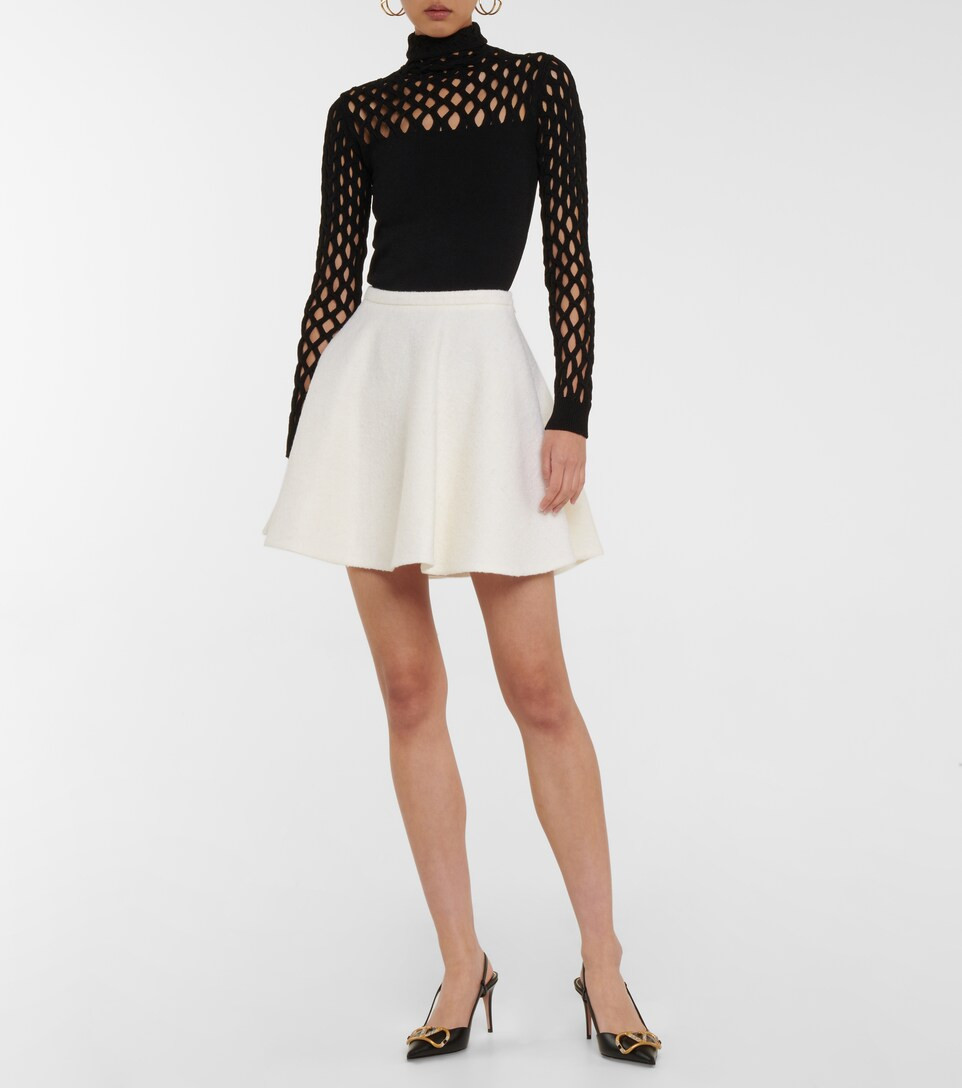 Wool and mohair-blend miniskirt | Mytheresa (UK)