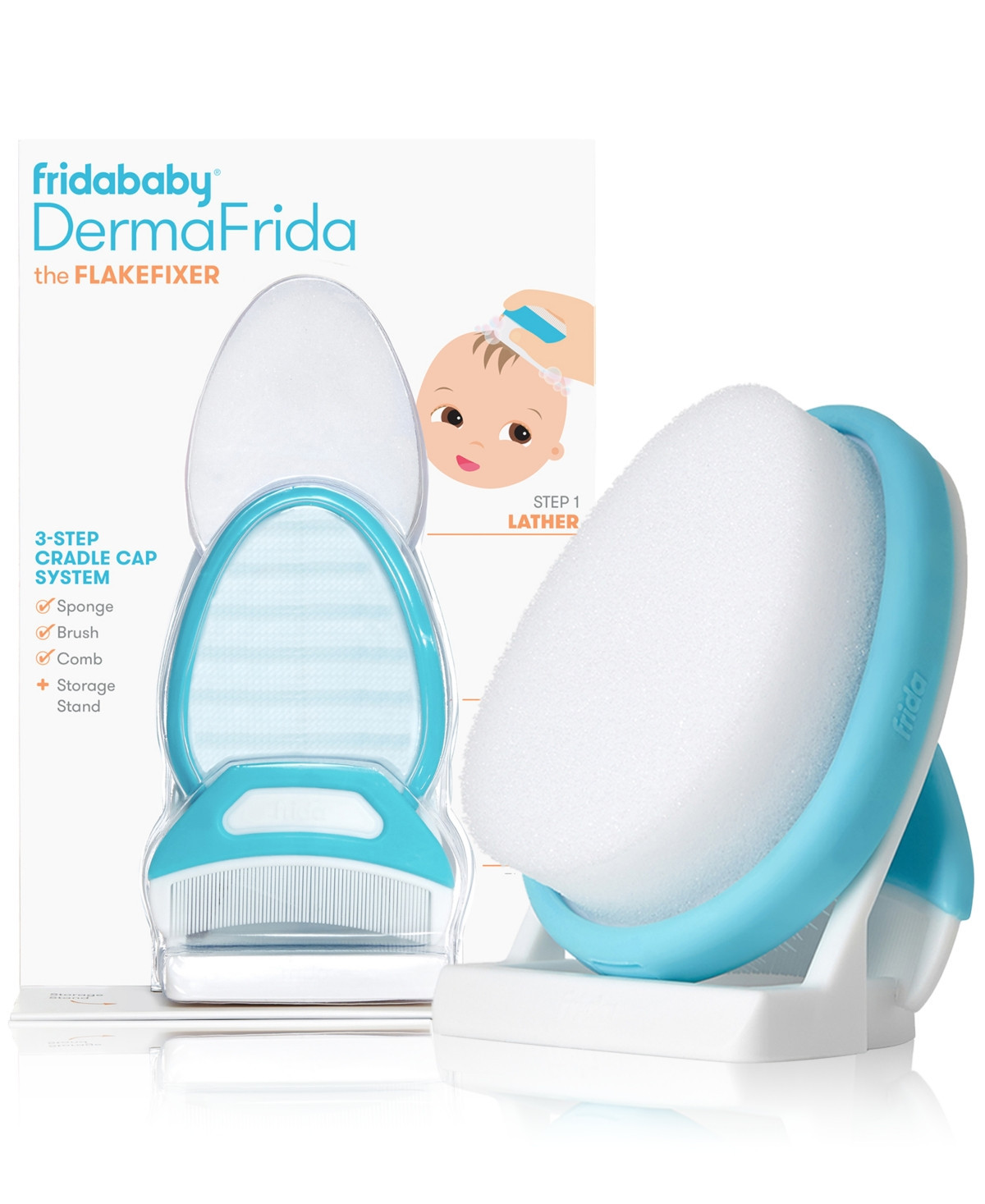 Frida Baby The FlakeFixer the 3-Step Cradle Cap System by Fridababy - White | Macy's