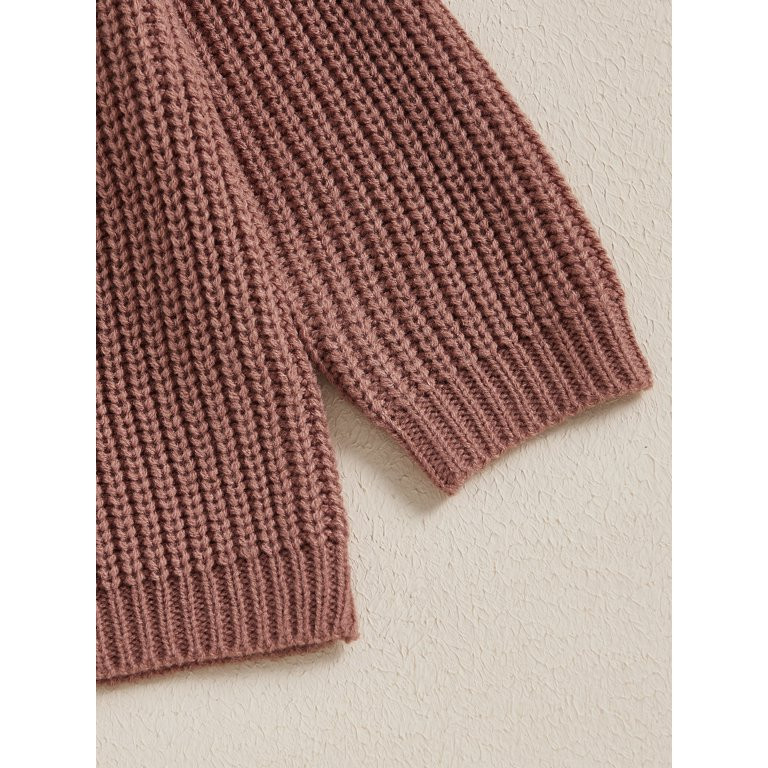 Tsseiatte Toddler Girl Knit Sweater Bowknot Embroidery Long Sleeve Round Neck Warm Pullover Tops ... | Walmart (US)