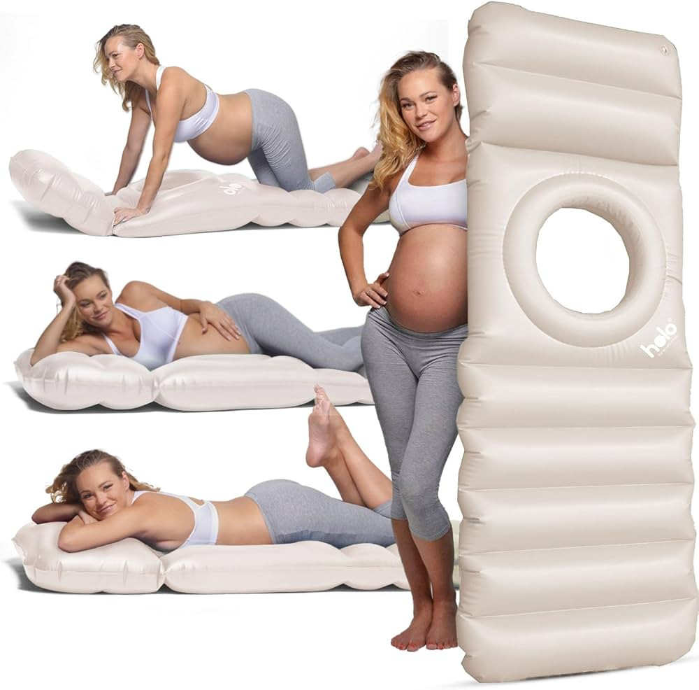 HOLO The Original Inflatable Pregnancy Pillow - Full Body Maternity Airbed/Float with Hole for Tu... | Amazon (US)