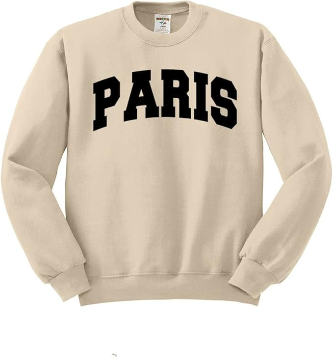 Paris College Style Sweatshirt Unisex | Amazon (US)